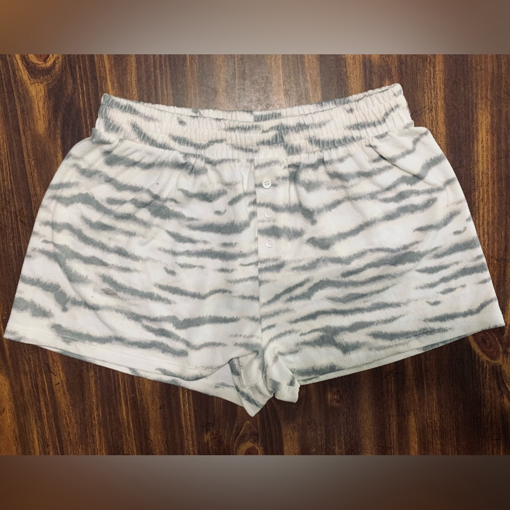 Super Soft Zebra Print Sleep Shorts SZ Small Forever 21